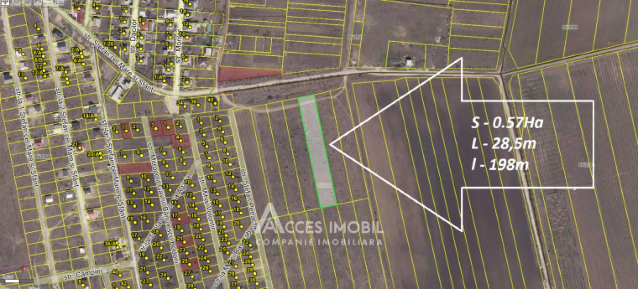 Teren Comercial 57 ari! Bubuieci, str. Ștefan cel Mare!: 1