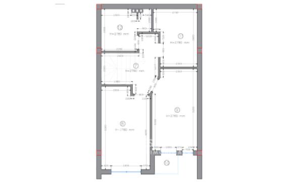 Casă în 2 niveluri! Grătiești, str. Prieteniei, 115m2 + 2 ari! Variantă albă! + Terasă!: 22