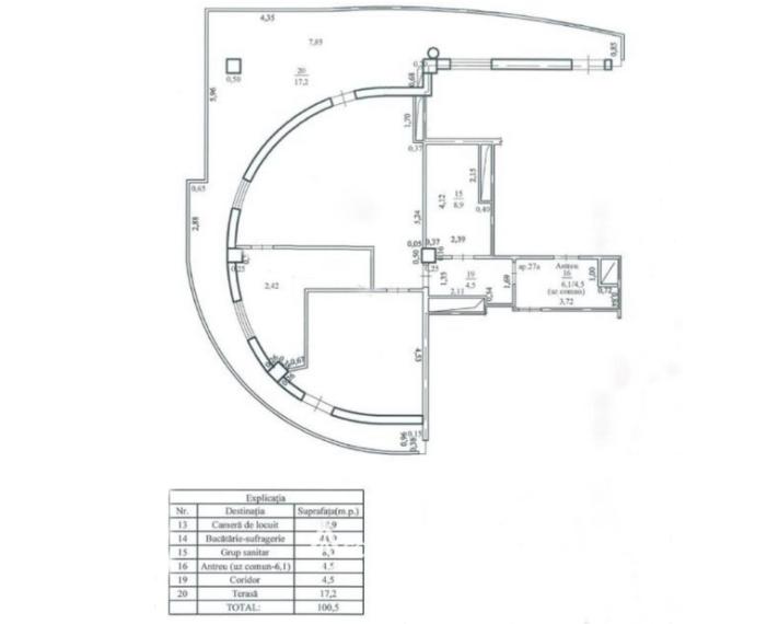 Пентхаус! Центр, бул. Штефан чел Маре — 2 комнаты + гостиная, Евроремонт!: 19