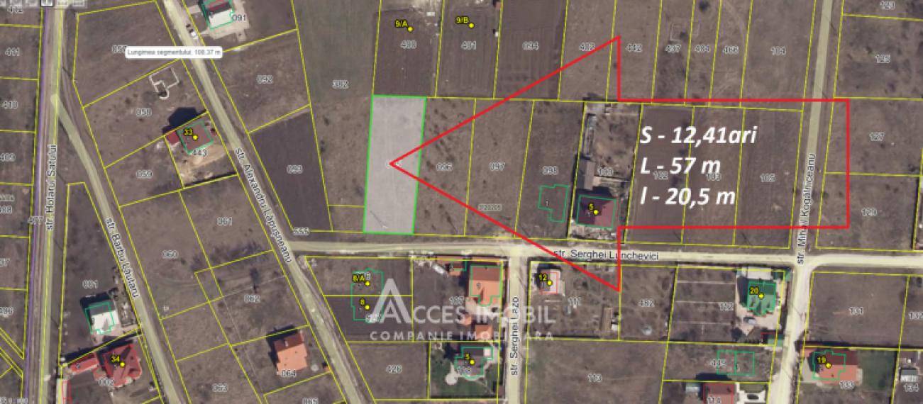 Land for construction 12 aries! Budesti,Serghei Lunchevici street!: 5