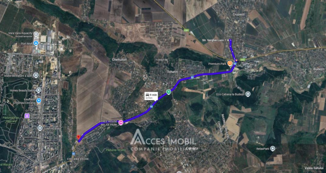 Land for construction 12 aries! Budesti,Serghei Lunchevici street!: 9