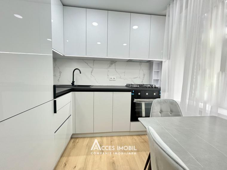 Râșcani, str. Andrei Saharov/N. Dimo, 2 camere + living. Euroreparație! + Terasă!: 4