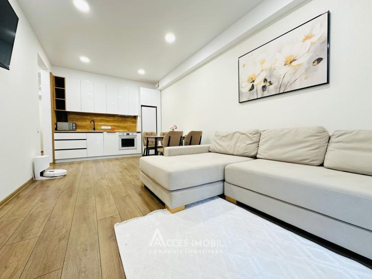 OASIS! Râșcani, str. Bogdan Voievod, 2 camere + living. Euroreparație!: 5