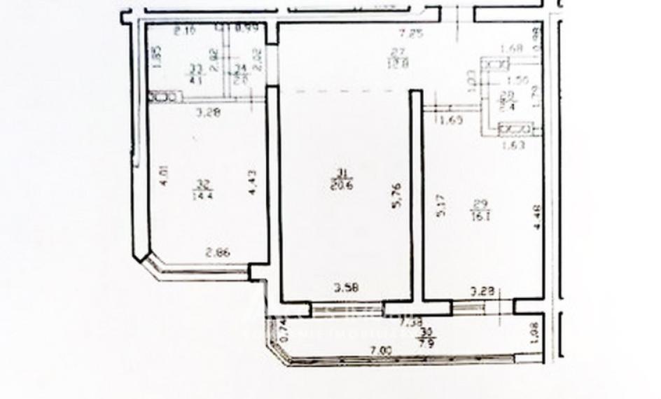 Новострой! Ботаника, бул. Куза Водэ, 2 комнаты + гостиная! Евроремонт!: 23