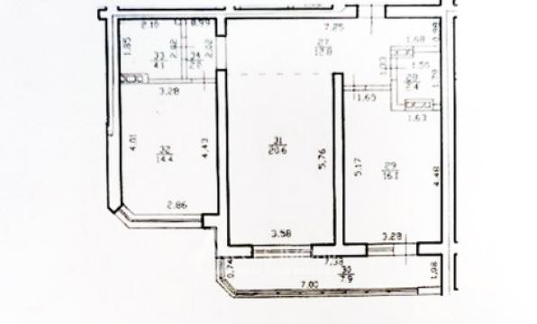 Новострой! Ботаника, бул. Куза Водэ, 2 комнаты + гостиная! Евроремонт!: 23