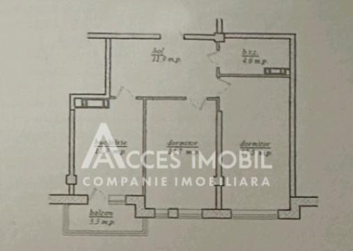 Poliprim-Grup! Durlești, str. Nicolae Dimo, 2 camere. Variantă albă!: 2