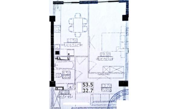 Estate invest!  ул. Буковина, Чеканы, 1 комнатa + гостиная. Белый вариант!: 1