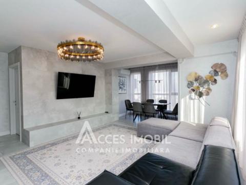 Chirie! Bloc Nou! Centru, str. C. Vârnav, 2 camere + living. Euroreparație!: 1