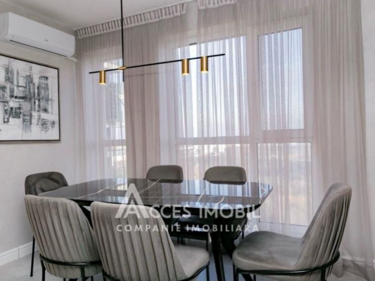 Chirie! Bloc Nou! Centru, str. C. Vârnav, 2 camere + living. Euroreparație!: 3