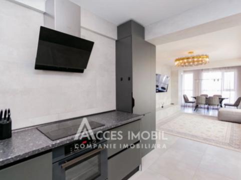 Chirie! Bloc Nou! Centru, str. C. Vârnav, 2 camere + living. Euroreparație!: 4