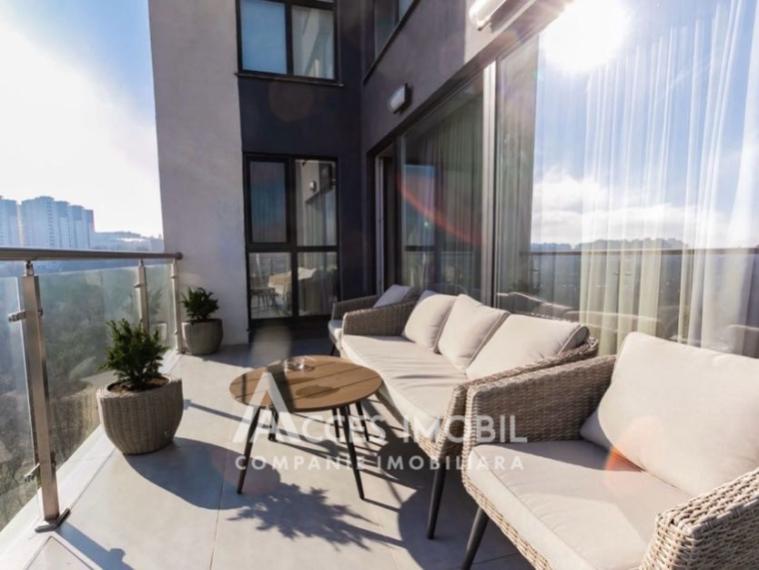 Chirie! Bloc Nou! Centru, str. C. Vârnav, 2 camere + living. Euroreparație!: 8