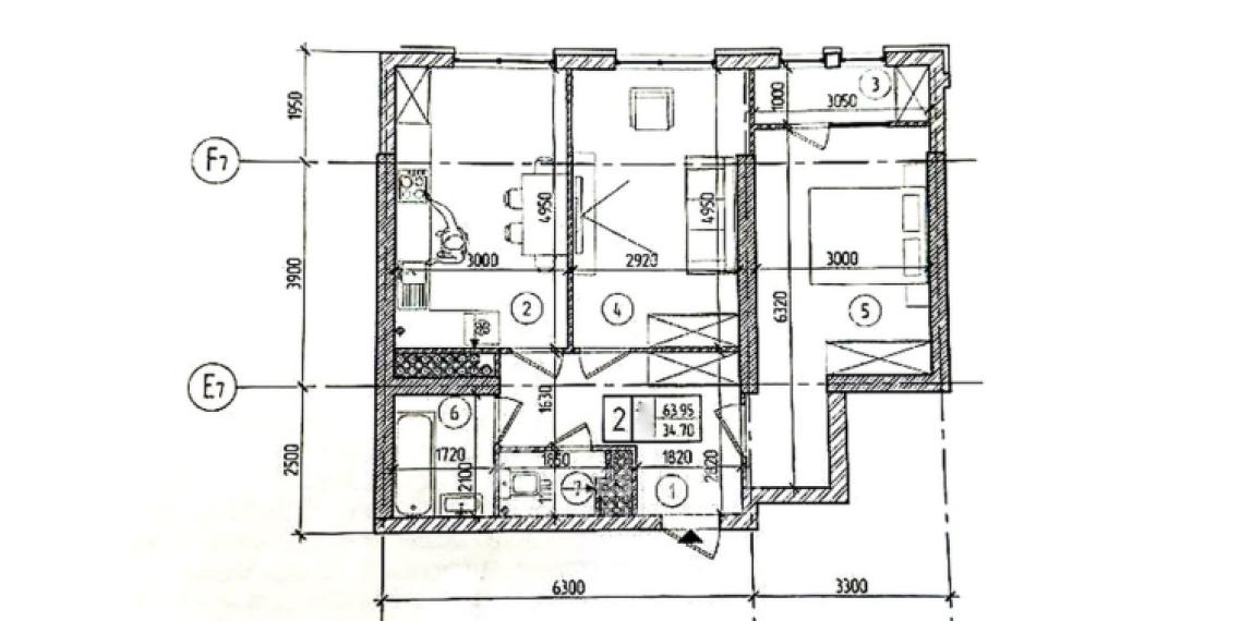 SkyHouse! Botanica, str. Dimineții, 2 camere + living! Varianta Albă! + debara de 3m2 pe coridor!: 3