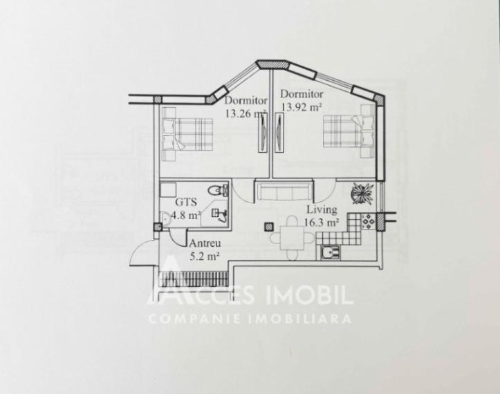 Bloc Nou! Ciorescu, str. Alexei Mateevici, 2 camere + living. Variantă albă!: 5