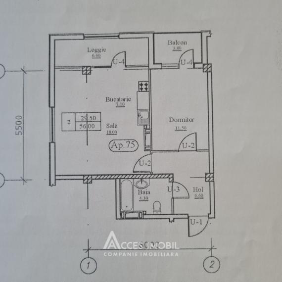 Inamstro! Bloc Nou! Buiucani, str. Calea Ieșilor, 1 cameră + living. Reparație Premium!: 8