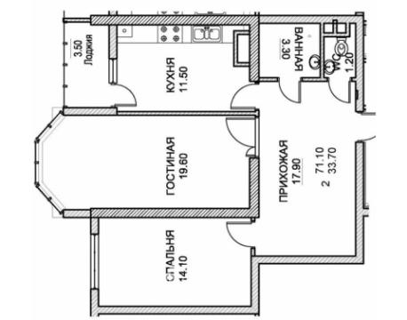 Новострой! Центр, ул. Албишоара, 2 комнаты + гостиная. Белый вариант!: 9