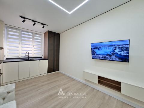 Centru, str. G. Coșbuc, 2 camere + living. Euroreparație!: 3