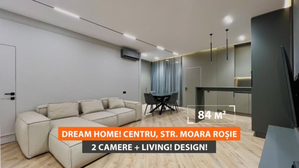 Dream Home Residence! Centru, str. Moara Roșie, 2 camere + living. Euroreparație!: 0