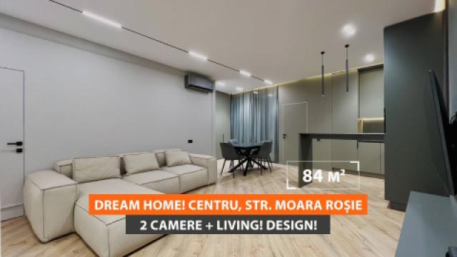 Dream Home Residence! Centru, str. Moara Roșie, 2 camere + living. Euroreparație!: 0