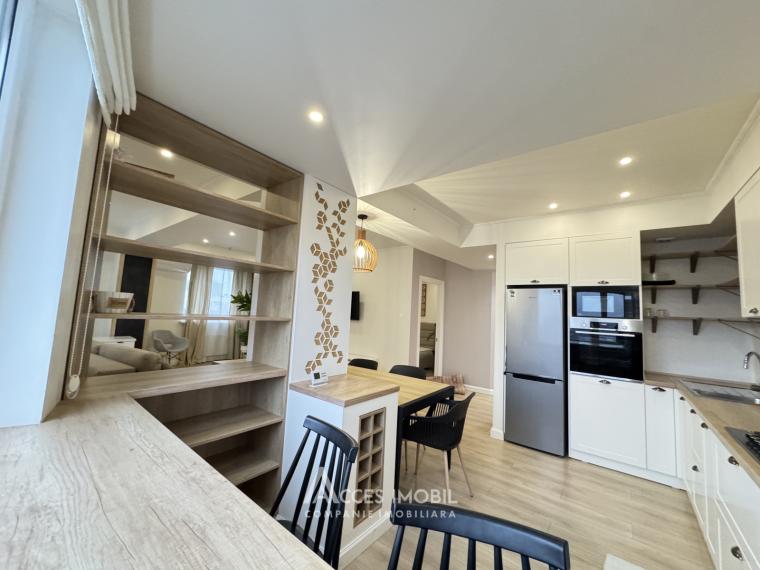 Chirie! Bloc Nou! Centru, str. Carierei, 1 cameră + living. Euroreparație!: 8