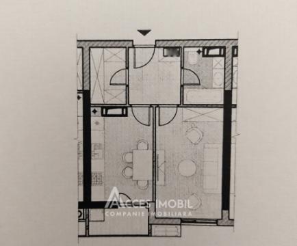 Bloc Nou! Durlești, str. Regina Elisabeta, 1 cameră + living. Variantă albă!: 3
