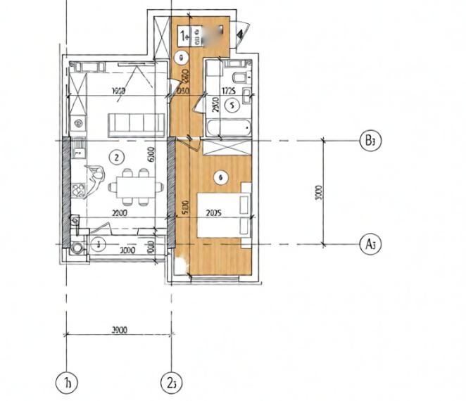 NG Invest! Durlești, str. Nicolae Dimo, 1 cameră + living. Variantă albă!: 2