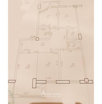 Dansicons! str. N. Costin, Buiucani, 3 camere + living. Variantă albă! Debara inclusă în preț!: 2