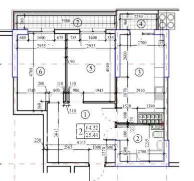 Bloc nou! Botanica, bd. Cuza Vodă, 2 camere + living! Varianta Albă!: 19