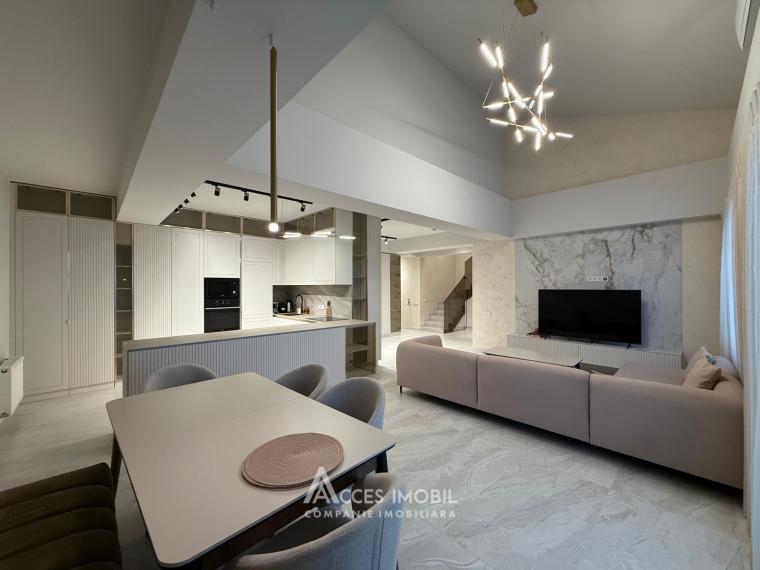 Bloc Nou! str. A. Bernardazzi, Centru, 3 camere + living! Reparație Premium!: 3