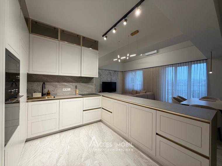 Bloc Nou! str. A. Bernardazzi, Centru, 3 camere + living! Reparație Premium!: 7