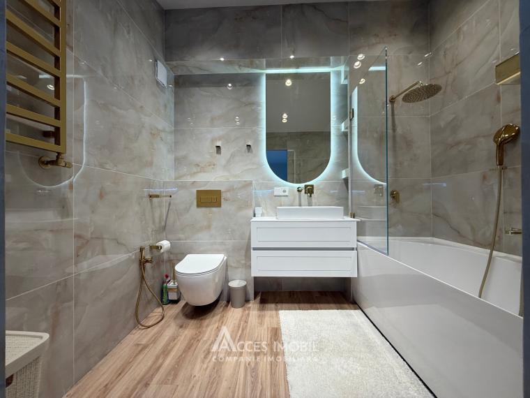 Bloc Nou! str. A. Bernardazzi, Centru, 3 camere + living! Reparație Premium!: 21