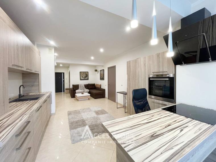 Chirie! Bloc Nou! Centru, str. Al. Bernardazzi, 1 cameră + living! Euroreparație!: 4