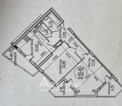 Новострой! ул. Николай Димо, Рышкановка, 2 комнаты. Евроремонт!: 10