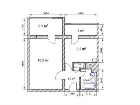 Botanica, bd. Dacia, 1 cameră! De mijloc!: 10