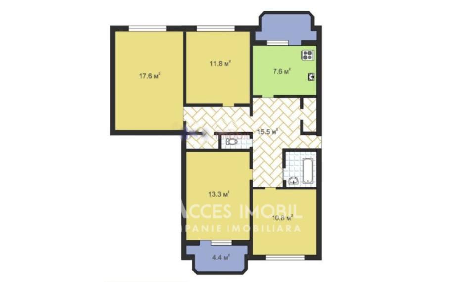 ул. Петру Заднипру, Чеканы, 3 комнаты + гостиная. MS серия! Eвроремонт!: 23