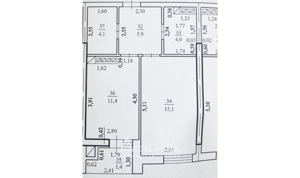 Bloc Nou! Durlești, str. Regina Elisabeta, 1 cameră + living. Variantă albă!: 9