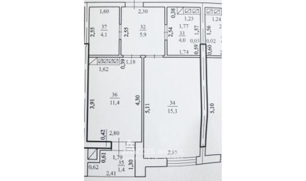 Bloc Nou! Durlești, str. Regina Elisabeta, 1 cameră + living. Variantă albă!: 9