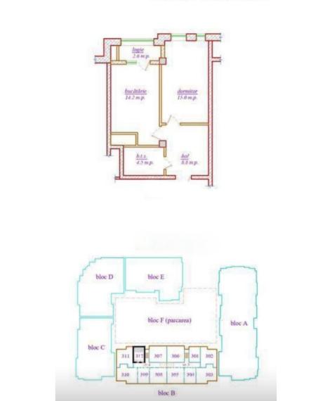 Bloc Nou! Durlești, str. Cartușa, 1 cameră. Variantă albă!: 5