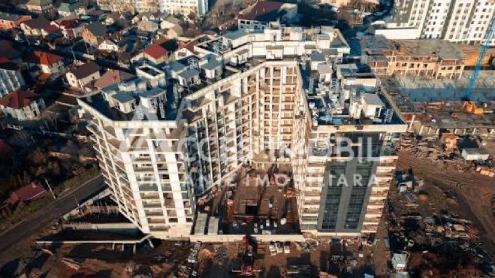 Bloc Nou! Durlești, str. Cartușa, 2 camere + living. Variantă albă!: 1