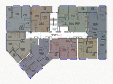 Bloc Nou! Durlești, str. Cartușa, 2 camere + living. Variantă albă!: 4