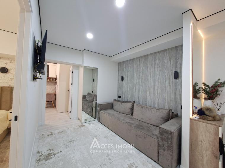 bd. Moscova, Râșcani, 2 camere + living. Euroreparație! De Mijloc!: 2