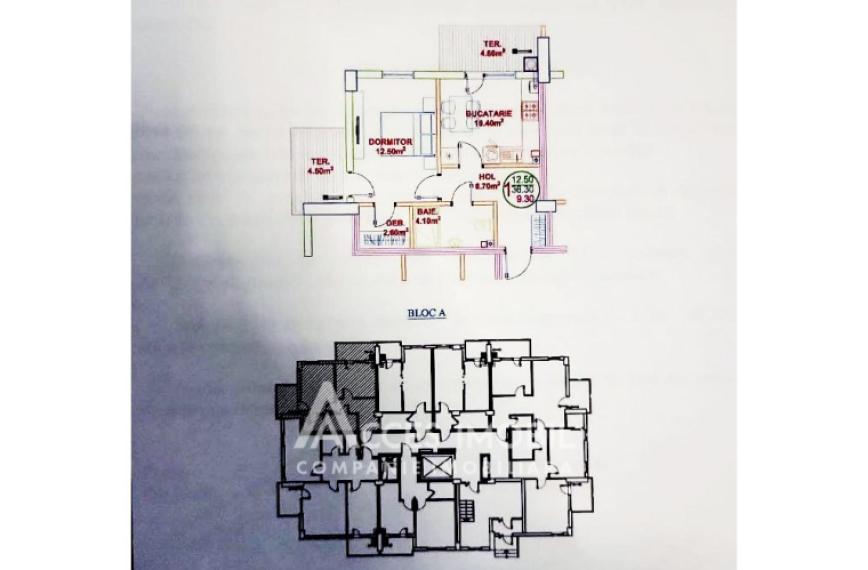 Satul German! Botanica, str. Europa, 1 cameră. Variantă Albă!: 17