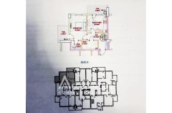 Satul German! Botanica, str. Europa, 1 cameră. Variantă Albă!: 17