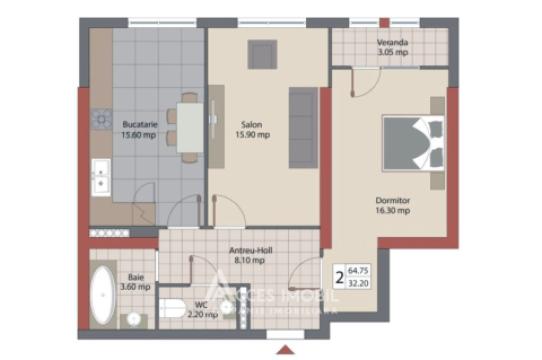 SkyHouse! Botanica, str. Dimineții, 2 camere + living! Varianta Albă!: 2