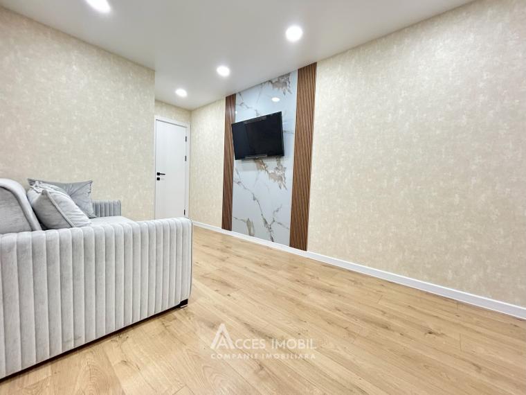 Râșcani, str. Andrei Saharov/N. Dimo, 2 camere + living. Euroreparație! + Terasă!: 3