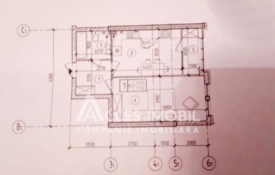 SkyHouse! Botanica, str. Cetatea Albă, 1 cameră! Varianta Albă!: 1