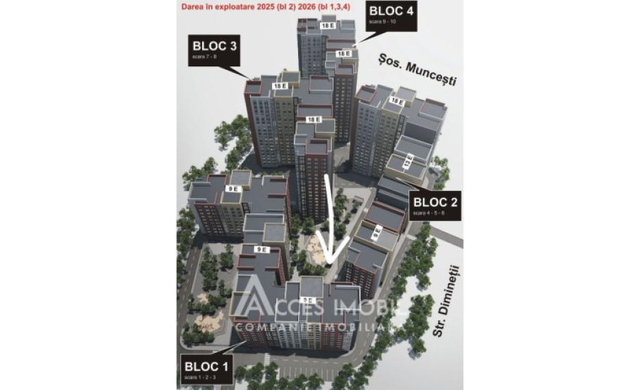 SkyHouse! Botanica, str. Cetatea Albă, 1 cameră! Varianta Albă!: 3