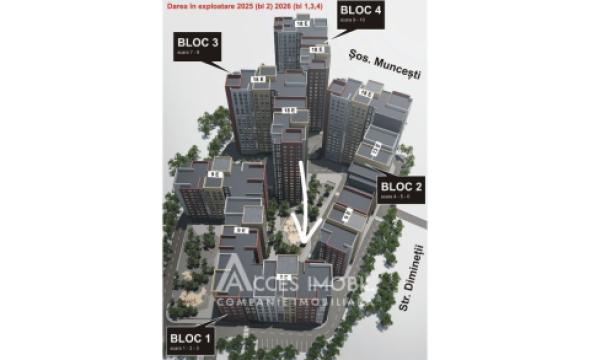 SkyHouse! Botanica, str. Cetatea Albă, 1 cameră! Varianta Albă!: 3