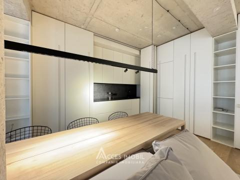 Chirie! Bloc Nou! Centru, str. Tricolorului, 1 cameră + living. Reparație Premium!: 9