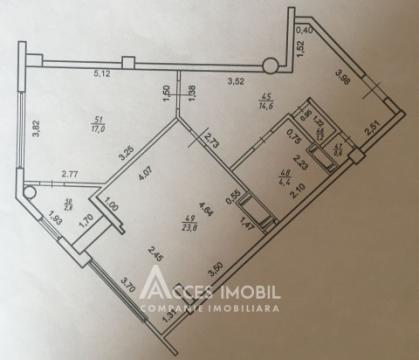 Basconslux! Centru, str. Melestiu, 1 cameră! Euroreparație!: 6