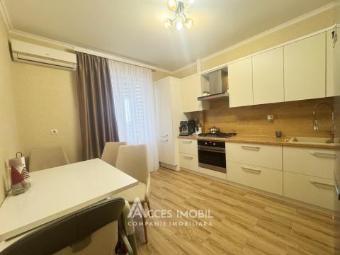 Bloc nou! bd. Renașterii Naționale, Râșcani, 2 camere + living. Euroreparație!: 2